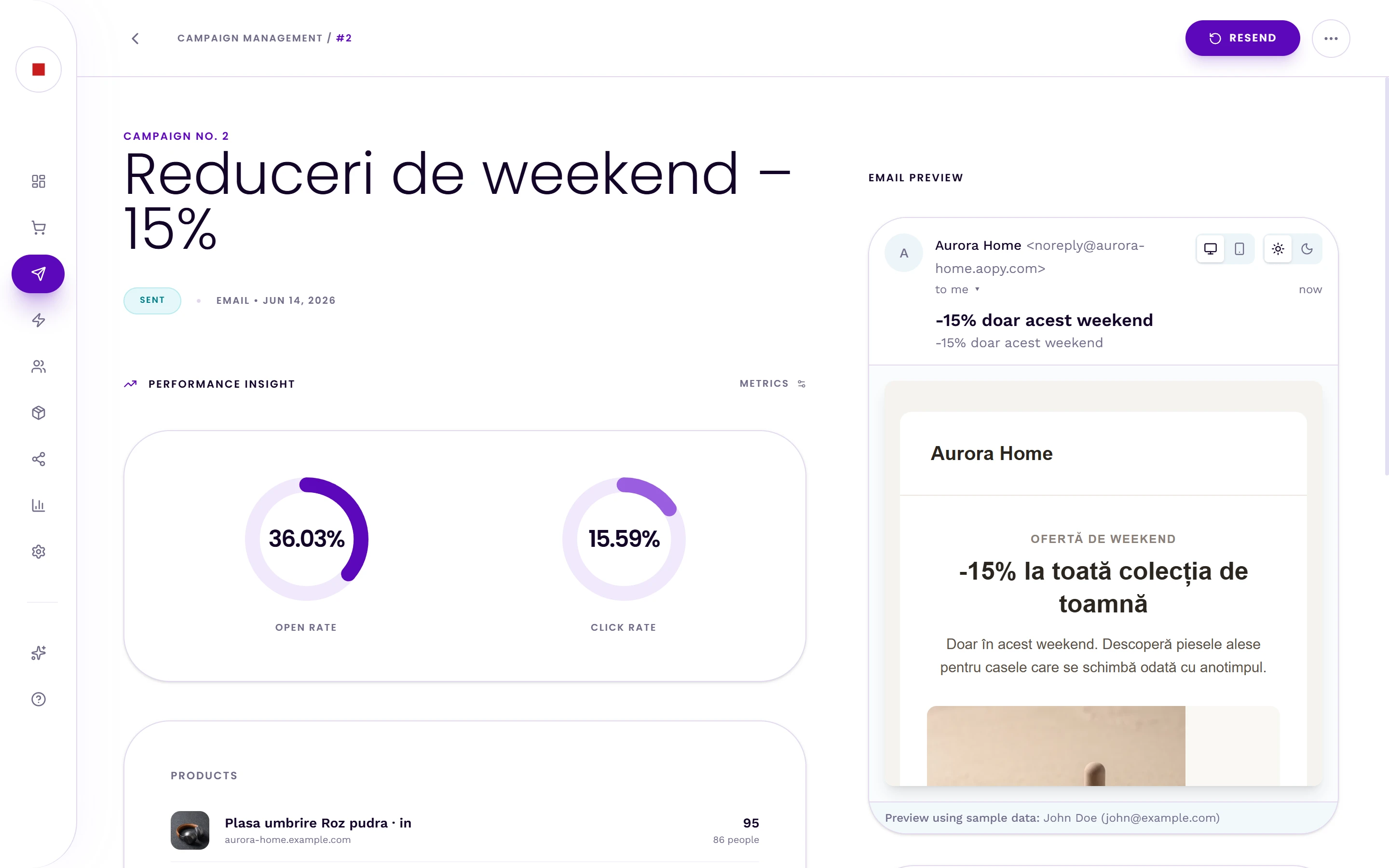 Email & SMS — Campanii construite din aceleași produse.